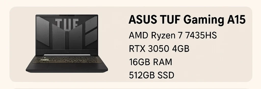 5 Best Gaming Laptop Under 60000 in India 3 Asus TuF