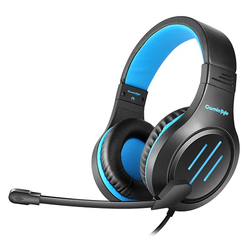 Cosmic Byte Blazar Headphone with Flexible Mic for PC, Mobiles, PS5, PS4, Xbox One, Tablets (Blue)
