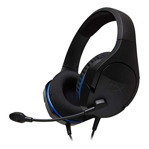 HyperX Cloud Stinger Core – Gaming Headset for PlayStation 4 and PlayStation 5, Over-Ear Wired Headset with Mic, Passive Noise Cancelling, In-Line Audio Control, Black (HX-HSCSC-BK)