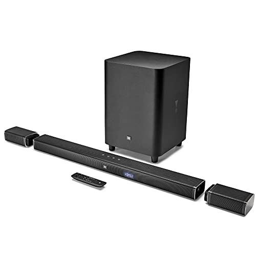 JBL Bar 5.1 Powerful 4K UHD Soundbar with Wireless Surround Speakers (510 Watts, 8 Woofers, Dolby Digital DTS, Red Dot Design Award Winner)