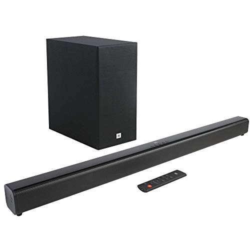 JBL Cinema SB160 2.1 Channel Soundbar with Wireless Subwoofer (220 Watts, Dolby Digital, Extra Deep Bass)