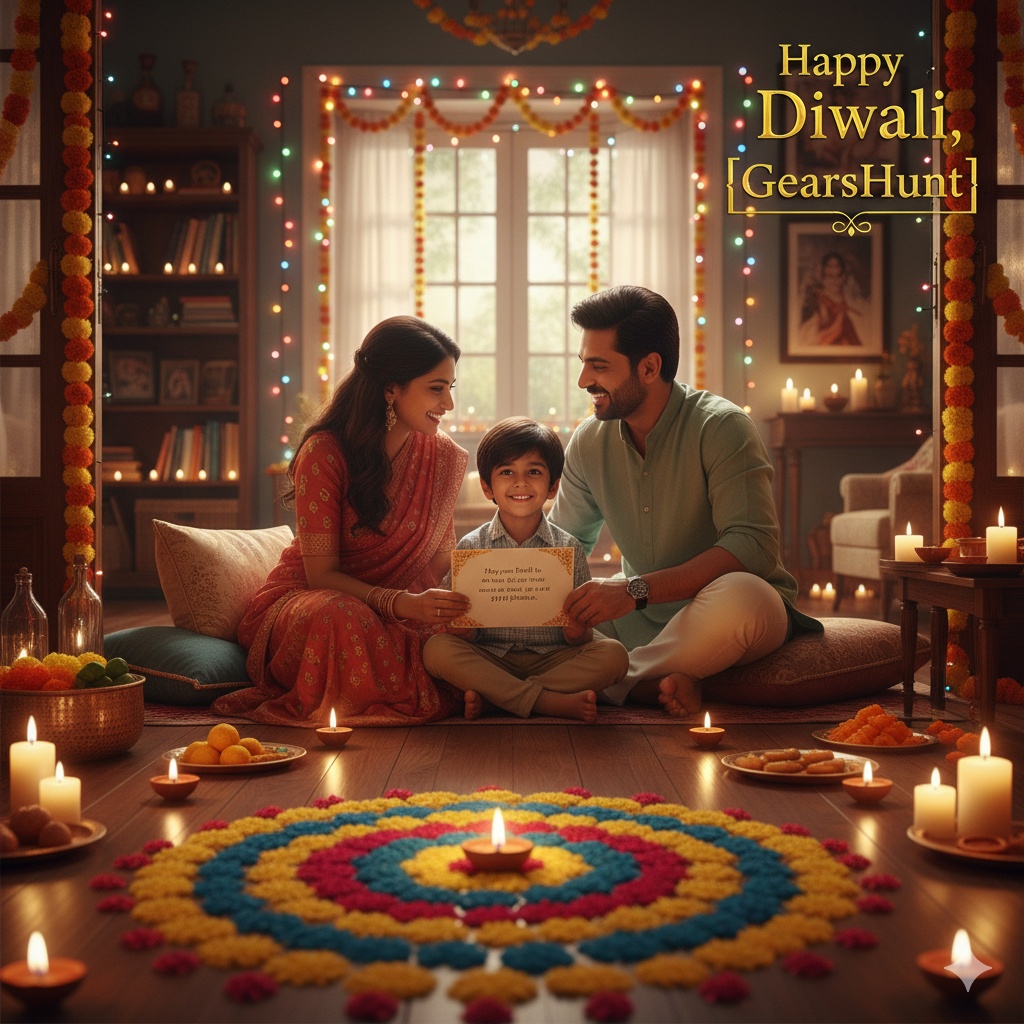 10 Best AI Prompts to Create Customized Diwali Wishes Posters & Greetings 5 Family Celebration at Home