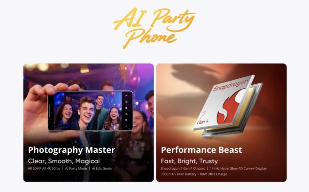 Realme 15 Series Launch Highlights: Specs, AI Features & More 4 Realme 15 AI Party Mode